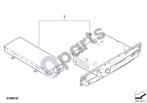 BMW 7 E65 E66 ASK CD keitimas į ASK MD professional; ... - 2005.03 – schema