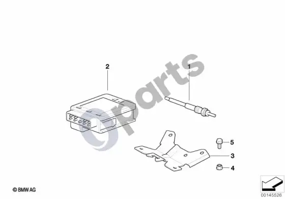 BMW 7 E65 E66 kaitinimo žvakių blokas – schema