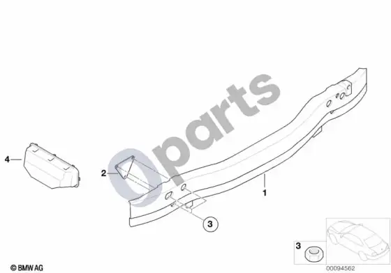 BMW 7 E65 E66 galinis laikiklis; ... - 2005.03 – schema
