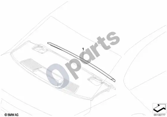 BMW 7 E65 E66 individual galinis dangtis be diržo išvado; 2003.07 - ... – schema