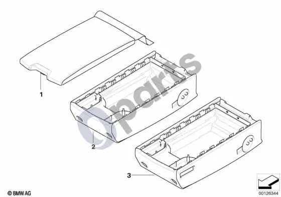 BMW 7 E65 E66 individual galinis porankis, bazinis; 2002.09 - ... – schema