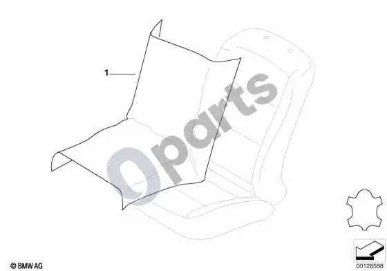 BMW 7 E65 E66 medžiaga metrais, oda nasca klimaleder – schema
