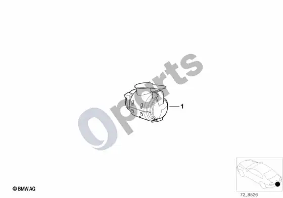 BMW 7 E65 E66 priekabos lizdo adapteris – schema