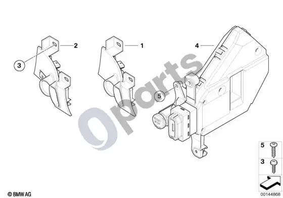 BMW 7 E65 E66 uždegimo jungiklis/cas – schema