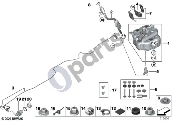 BMW 7 G11 G12 SCR sistema – schema