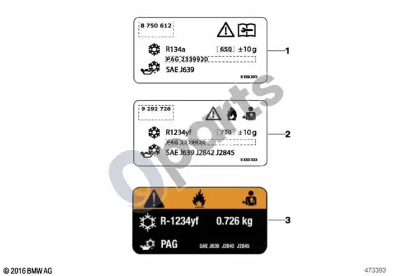 BMW 7 G11 G12 lipdukas, aušinimo skystis – schema