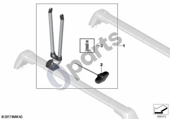 BMW 7 G11 G12 priekinio rato laikiklis – schema