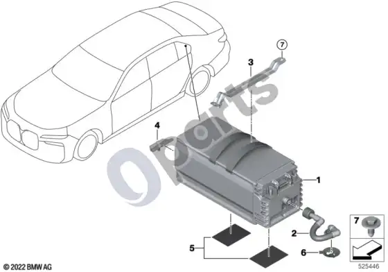 BMW 7 G70 48 v akumuliatorius – schema