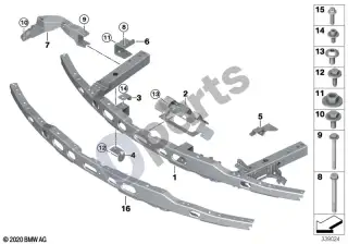BMW i3 (2013–) Priekinis skydas – schema