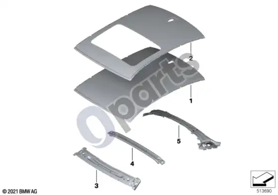 BMW i4 stogas – schema