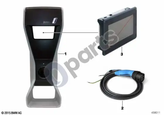 BMW i8 wallbox pro atsarginės dalys – schema