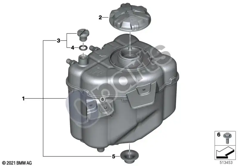 Išsiplėtimo bakelis BMW 17138474796