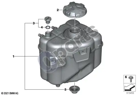 Išsiplėtimo bakelis BMW 17138474796