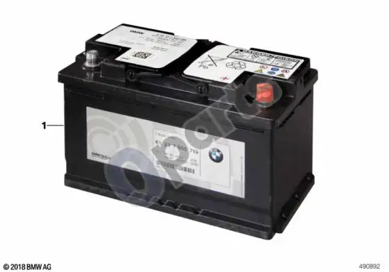 BMW iX originalus BMW akumuliatorius – schema