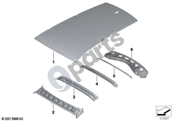 BMW iX stogas – schema