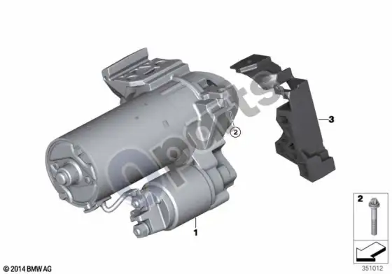 BMW iX3 G08 starteris – schema
