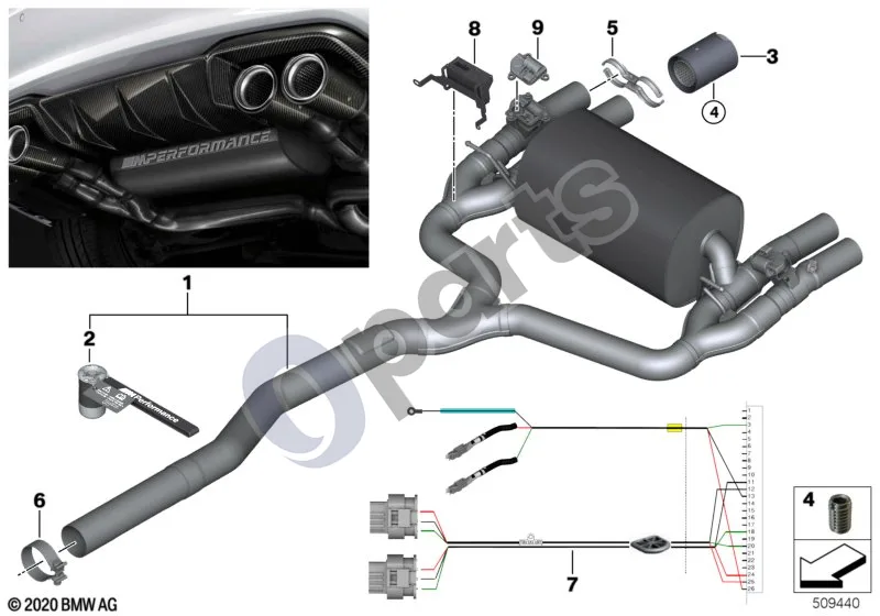 BMW M2 F87 (2015–2021) M Performance dalys (F87 M2, F87N M2) schema – pozicija 04: Varžtas