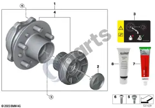 BMW M2 G87 (2022–) M Performance dalys – schema