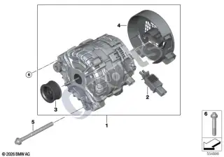 BMW M2 G87 (2022–) Generatorius – schema
