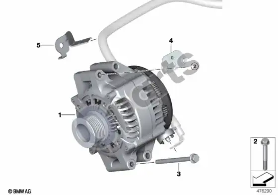 BMW M3 F80 generatorius – schema