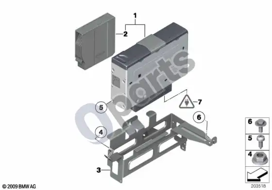 BMW X1 E84 CD keitiklis/laikiklis; ... - 2013.03 – schema