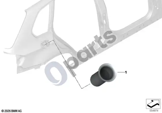 BMW X1 E84 degalų pildymo adapteris, dyzelinas, universalus – schema