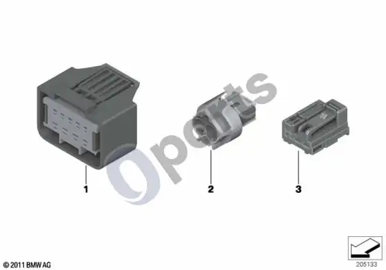 BMW X1 E84 MQS lizdo korpusas – schema