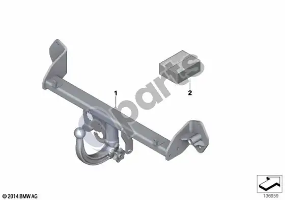 BMW X1 E84 nuimamo vilkimo kablio papildomo montavimo komplektas – schema