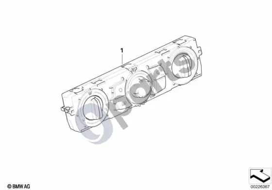 BMW X1 E84 oro kondicionieriaus valdymas – schema