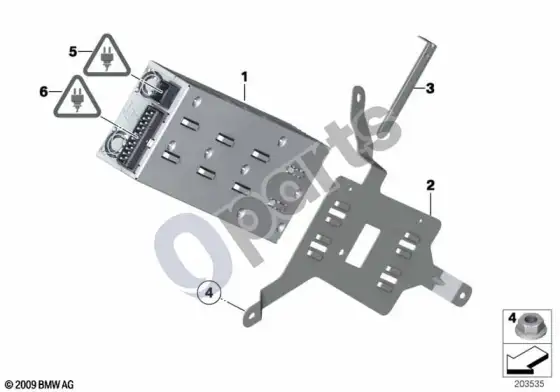 BMW X1 E84 stiprintuvas/laikiklis, harman kardon sistema – schema