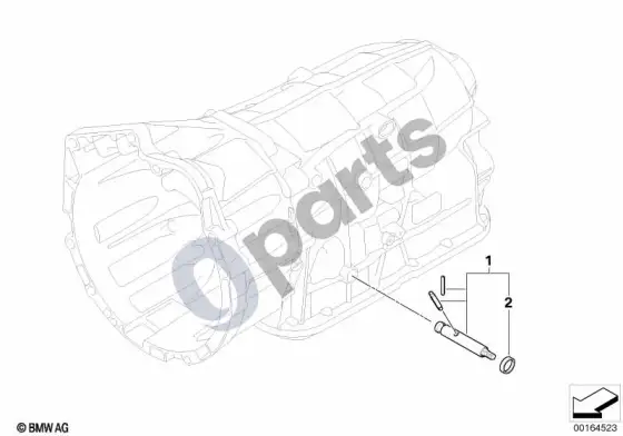 BMW X1 E84 GA6L45R pavarų perjungimas – schema