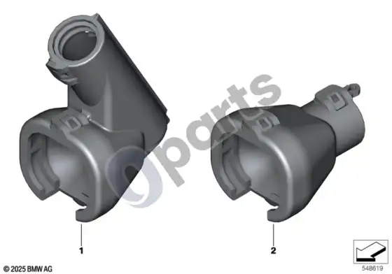 BMW X1 E84 purslų apsaugos gaubtelis – schema