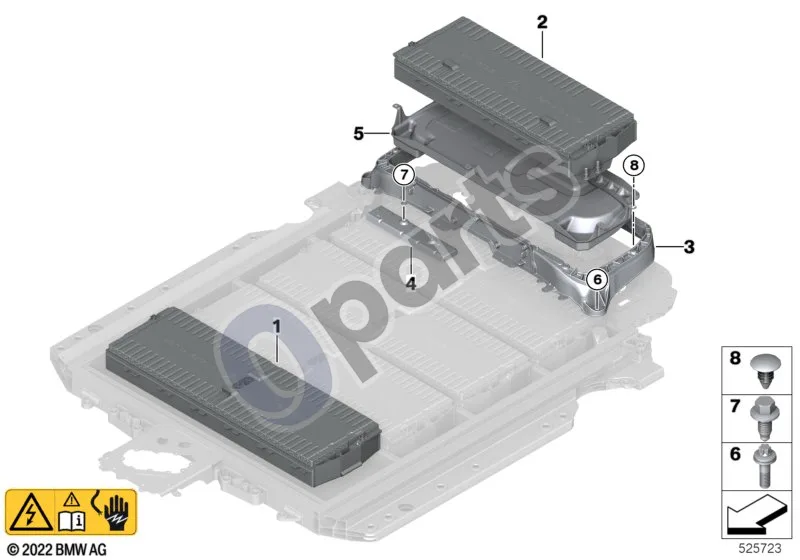 BMW X1 U11 (2022–) Aukštos įtampos akumuliatoriaus modulis schema – pozicija 05: Apsauga nuo lašėjimo
