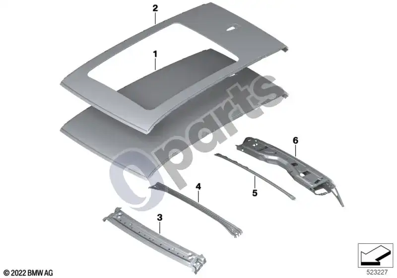 Stogo skydas BMW 41315A52CE5