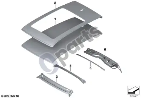 Stogo skydas BMW 41315A52CE5