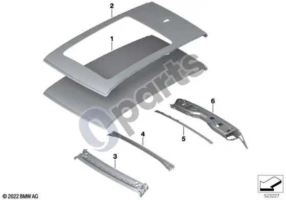 BMW X1 U11 stogas – schema