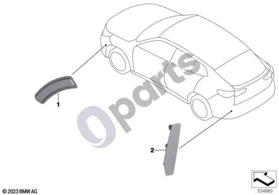 BMW X2 U10 atšvaitas – schema