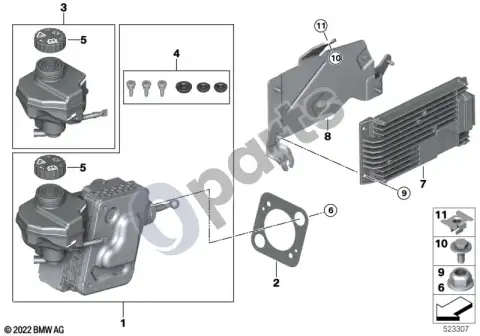 Stabdžių stiprintuvas BMW 34505B41379