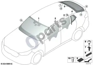 BMW X2 U10 (2023–) Stiklai – schema