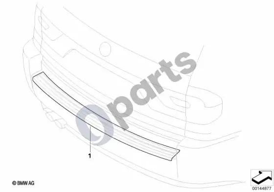 BMW X3 E83 bamperis; ... - 2006.09 – schema