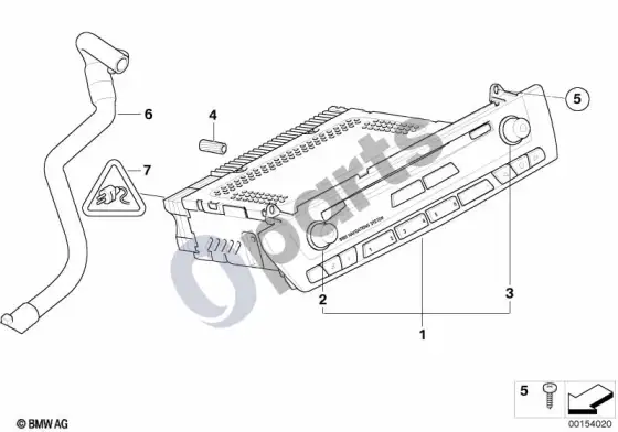 BMW X3 E83 CID valdymas, MD – schema
