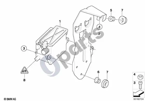 BMW X3 E83 elektrinis ppratekantis šildytuvas – schema