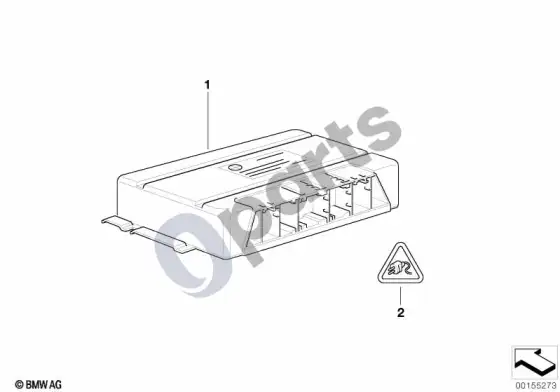 BMW X3 E83 pagrindinis valdymo blokas EGS – schema