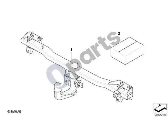 BMW X3 E83 papildomo montavimo komplektas, vilkimo kablys – schema