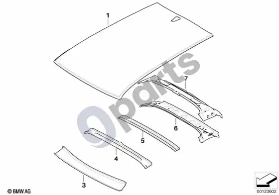 BMW X3 E83 stogas – schema