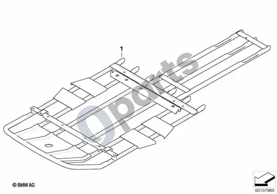 BMW X3 E83 apsauga nuo įlindimo po automobiliu – schema