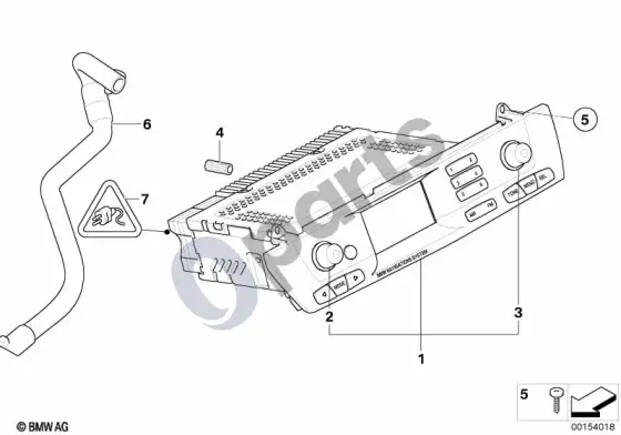 BMW X3 E83 radijas BMW navigacija – schema