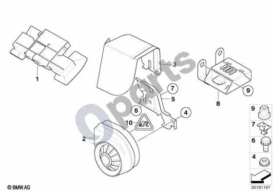 BMW X3 E83 signalizacija – schema