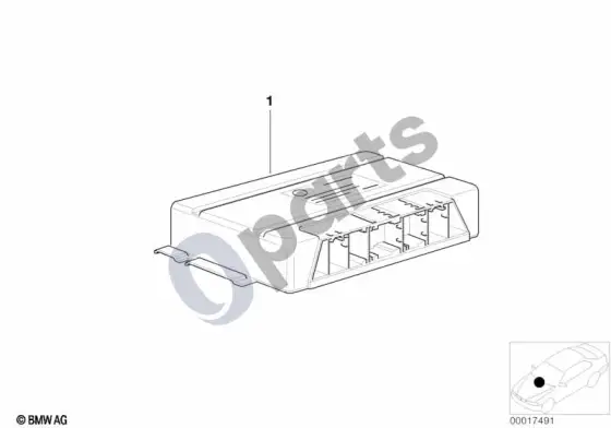 BMW X3 E83 valdymo blokas EGS, užprogramuotas – schema
