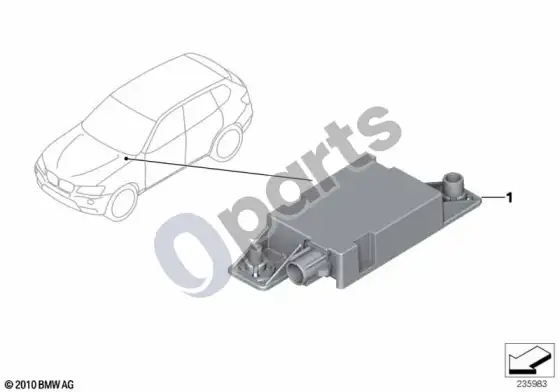 BMW X3 F25 bluetooth antena – schema